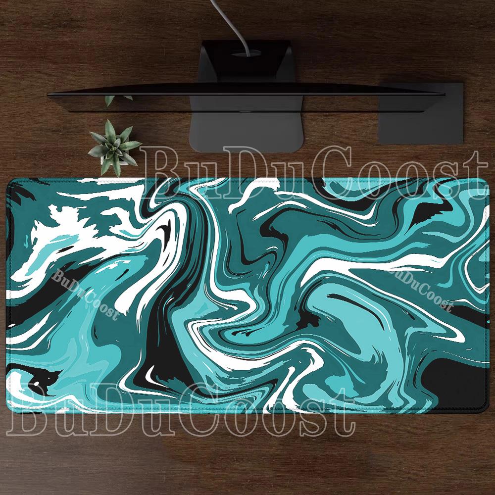 Gaming Strata Liquid Fluid Mouse Pad Art Swirl Large Keyboards HD Printing PC Computer Laptop Anime Office Keyboard XXL Desk Mat