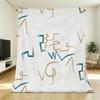 Flannel Trimmed Blanket, Minimalist Soft Skin-Friendly Throw, Warm Home Decor for Halloween & Christmas, Cozy Daily Use, Inviting Warm Atmosphere