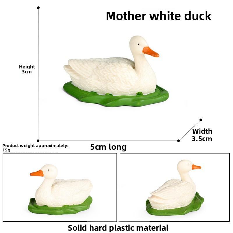 Animal Model Toy Plastic Duck Figurine For Childs Educational Play