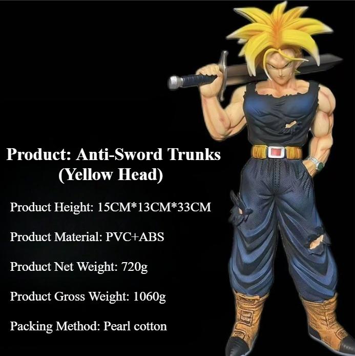 JJ Factory Sword Bearing Trunks Figure Dragon Ball Anime Collectible Model Cool Desktop Decor Perfect Birthday Gift