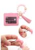 Leopard Print Silicone Bead Bracelet Wallet with PU Leather Tassel Keychain