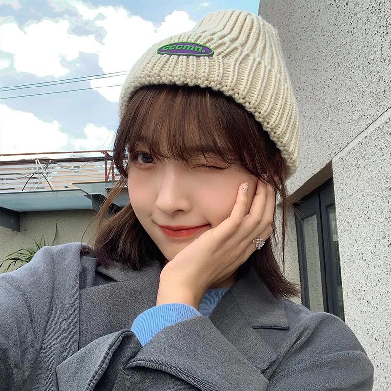 Woman Casual Candy Color Beanie Hat 
