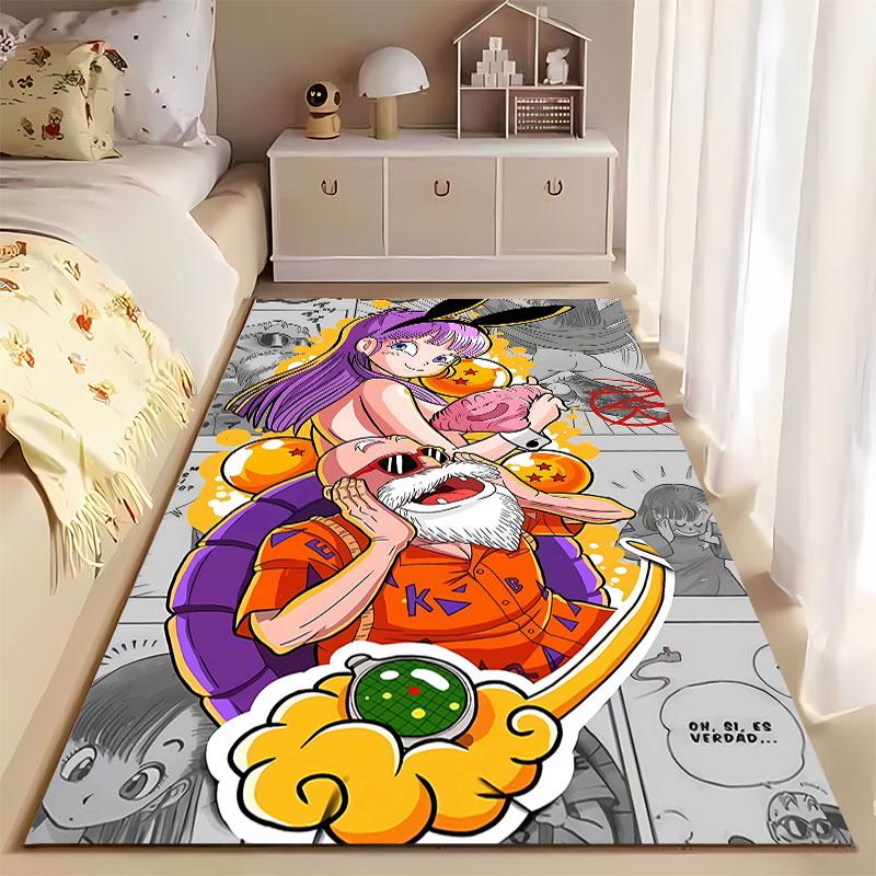 Anime Style Characters Carpet suitable as a non-slip mat for the living room or bedroom sofa
