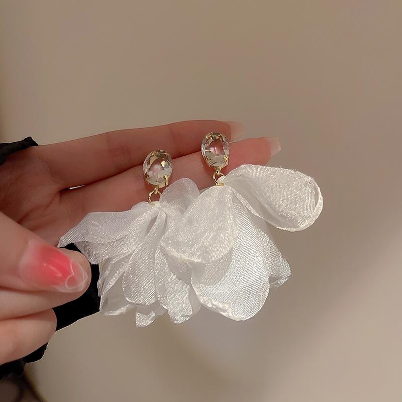 Elegant Fairy Tassel Flower Earrings - Fresh Forest Style for Women