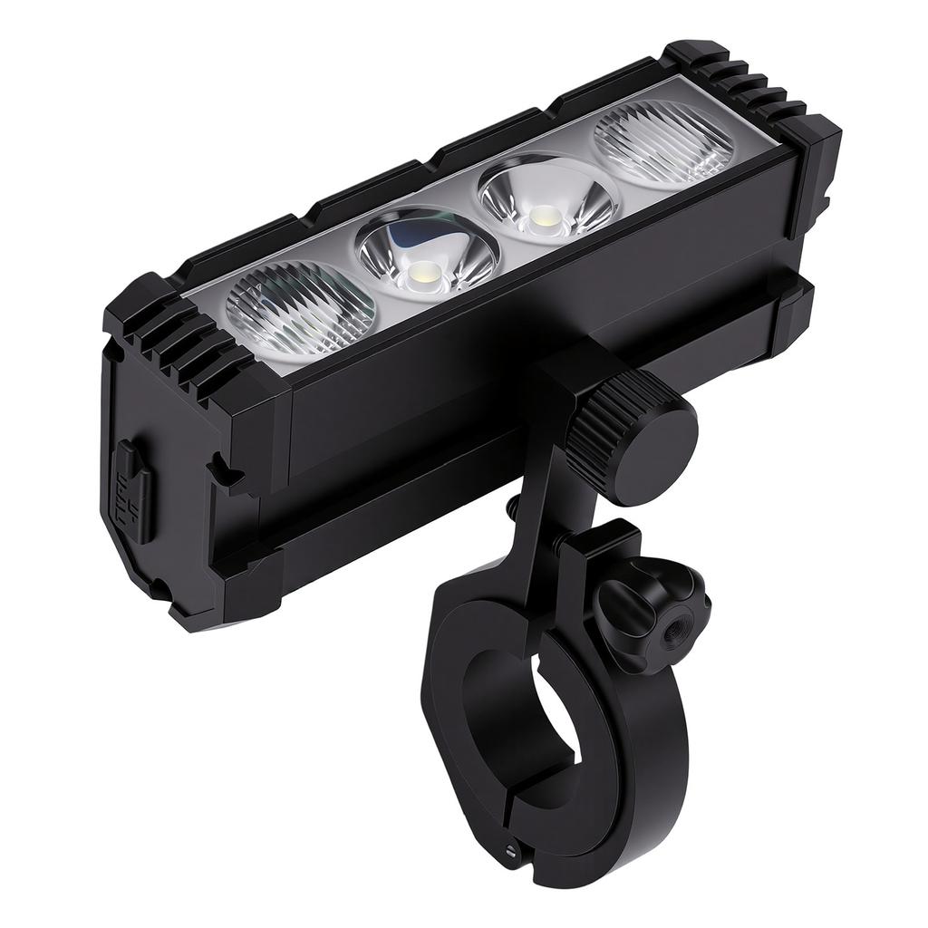 Bike Light Set Digital Display Aluminum Alloy High Brightness Type C Rechargeable LED Bike Headlight Tail Light for