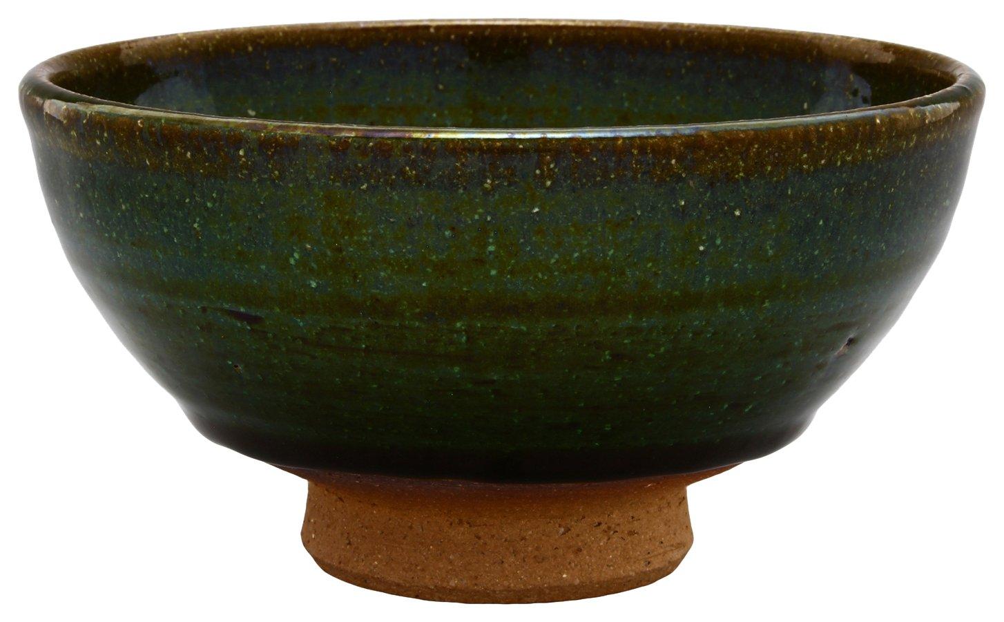 

Mino ware rice tea diameter made in Oono Shigeyasu bowl, bowl, approx. 12.5cm, all-oribe, green, Japan, 134-0050 зелёный