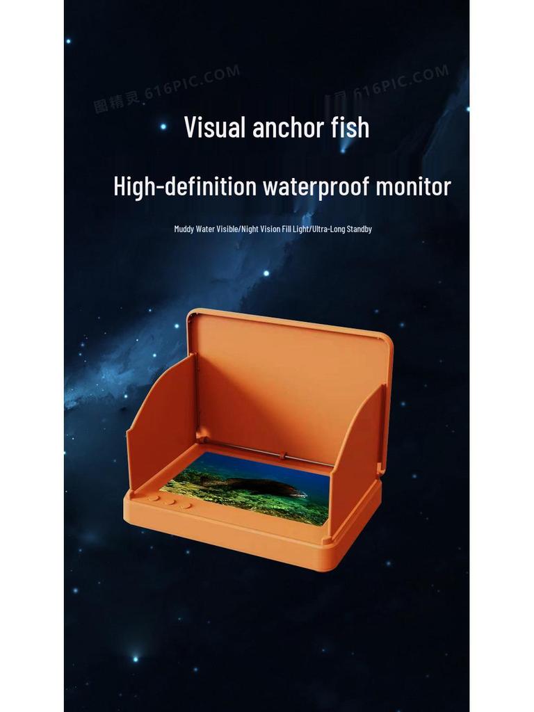 Ultra HD Fish Finder with Night Vision and High-Brightness Display