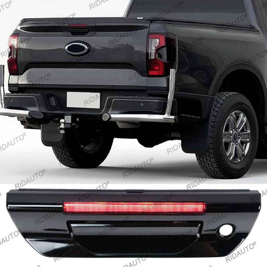 For Ford Ranger T9 2023-2025+ Rear Door Handle Pusher Cover Tailgate Cover Rear With 3rd Third Tail Brake Lights LED Accessories