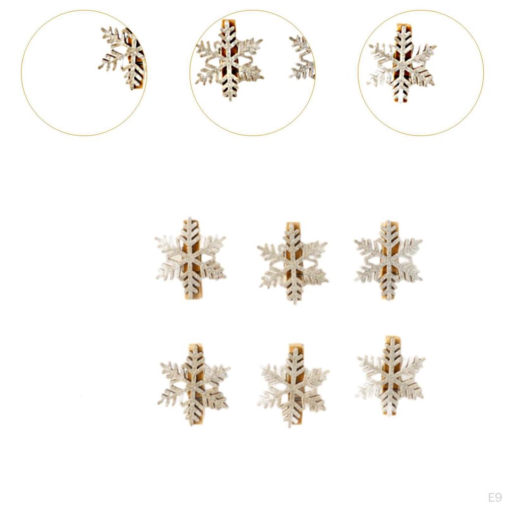 6 kusů přívěsků na vánoční stromek, dřevěné štítky, ozdoba pro festivalovou atmosféru