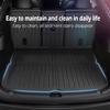 For Tesla Model Y Juniper 2025 Front Rear Trunk Mat TPE All-weather Seat Backrest Anti-Kick Mat Trunk Cargo Liner Protective Pad