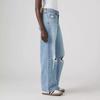 Vintage Blue Ripped Jeans Women Y2k Grunge Oversized Washed Denim Trousers Retro Fashion Straight Baggy Streetwear Jeans