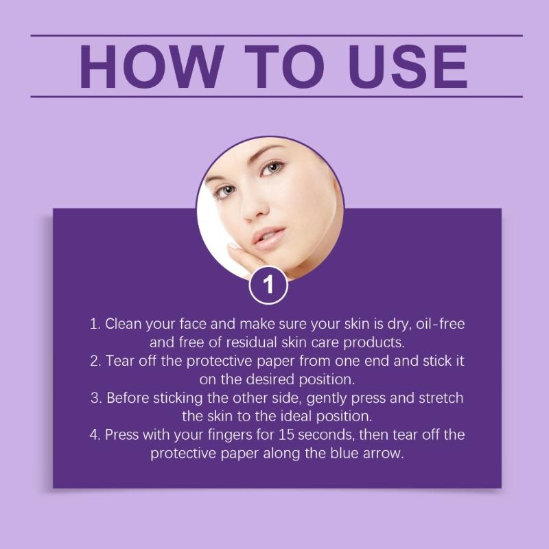 120 Pcs Face Lift Tape Breathable Invisible Face Patches Instantly Facelift Tapes for Sagging Skin Eyes Double Chin