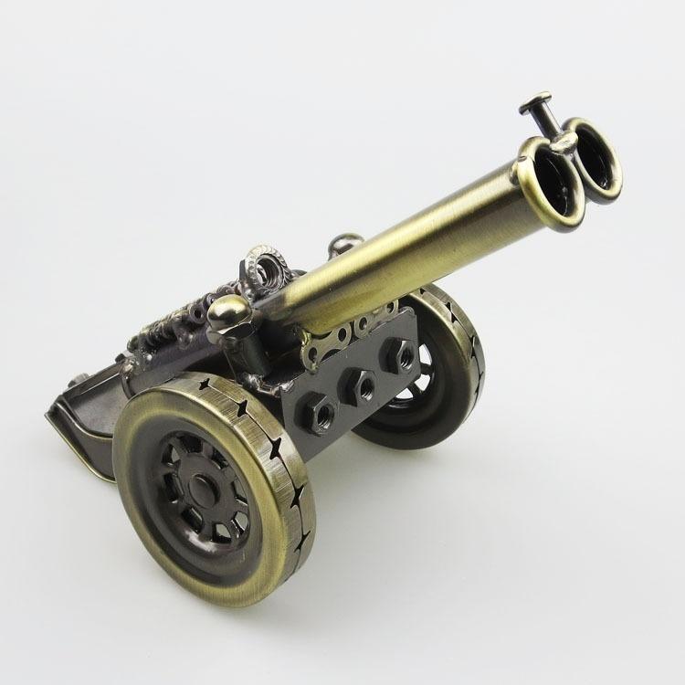New Metal Cannon-model Creative Gift Iron Crafts Office Desktop Decoration
