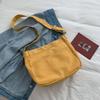 Large Capacity Women Handbag Solid Color Student Shoulder Bags Portable Canvas Tote Bag  Female Use
