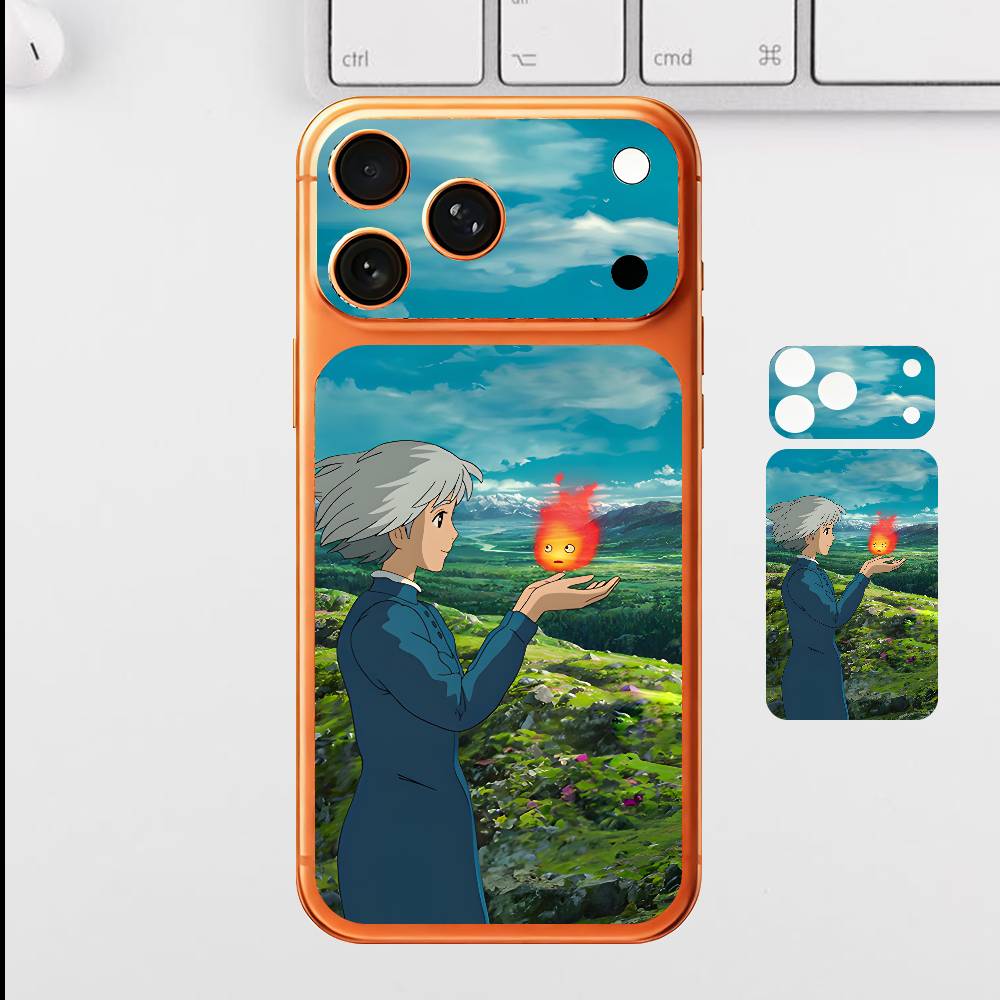 Anime S-Sophie H-Howl For Iphone 17 Pro ProMax Back Protective Decorative Sticker Back Cover