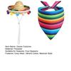 Mexican Goose Outfit Set for Lawn Goose Statue Mexican Sombrero And