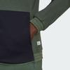 Adidas Colorblock Sherpa Fleece Comfortable Warm Sports Brand Logo Jacket Men Jackets Oxidized-Green Ink HK4603