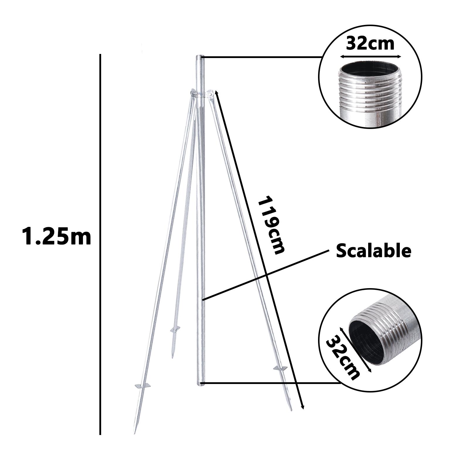 1  Metal Stand Tripod Rain Gun Sprinkler Bracket Orchard Farmland Agriculture Irrigation Tool For 16/19/25/32mm Pipe Connection