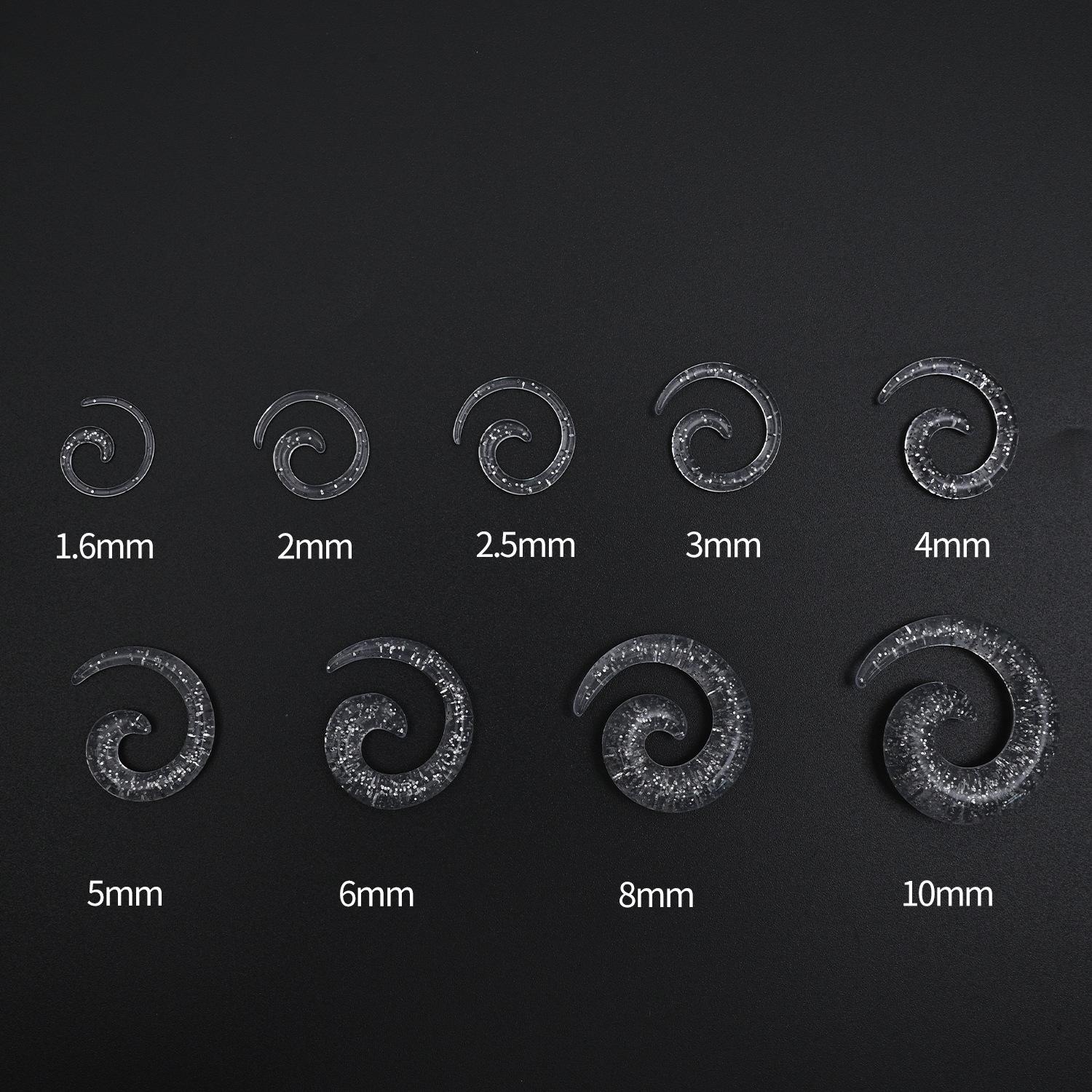 

Acrylic Heart & Triangle Ear Plugs – Colorful Piercing Jewelry in Multiple Sizes Single-Piece Pack