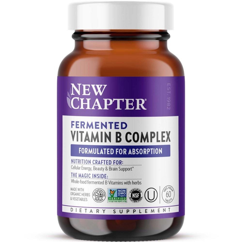 New Chapter Fermented Vitamin B Complex Vegan Tablets 1 pcs 60 Tablets
