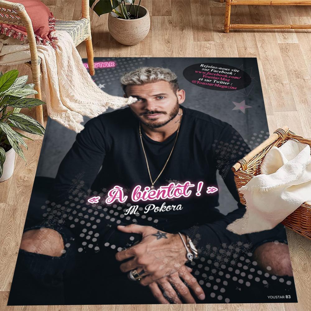 M Pokora Music Carpet Design For Entryway Dormitory Outdoor Dining Room Antislip Carpet Decorate Offices Luxury Gift For Birthday Christmas Wedding