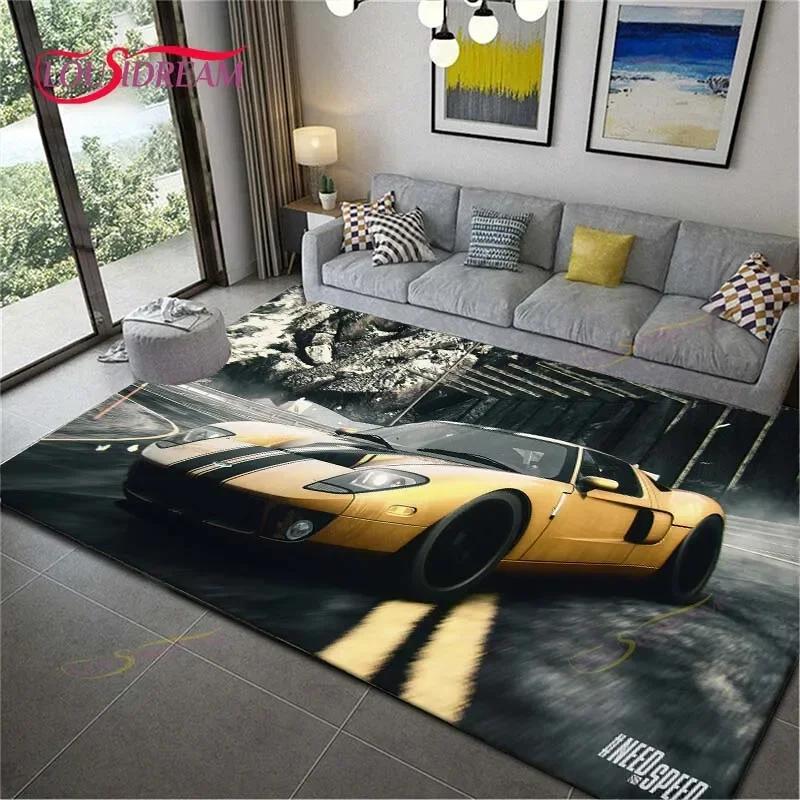 Game NFS Cars Printed Carpets Living Room Anti-Skid Area Rug Kids Bedroom Mats Yoga Mat Large Carpet Decor