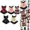 Luxurious Women Lingerie Silk Lace Robe Dress Babydoll Nightdress Sleepwear Set