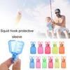 10x Squid Jig Protector PVC Hook Cover Poking Protect Clamp Lures Tackles