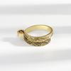 Crochet Thread Ring Bracelet Personality Ribbon Jewelry Crochet Yarn Thai Silver Index Finger Knitted Crochet Tail Ring
