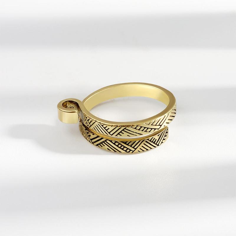 Crochet Thread Ring Bracelet Personality Ribbon Jewelry Crochet Yarn Thai Silver Index Finger Knitted Crochet Tail Ring