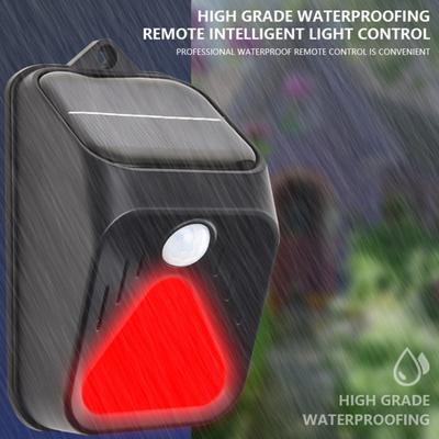 Solar Alarm Light Automatic Charging IP65 Waterproof Plastic Solar Powered Sound Alarm Strobe Security Light for Yard