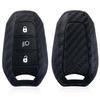 Silicone Carbon Fiber Car Key Case Cover Shell Fob Holder For Peugeot 308 408 508 2008 3008 4008 5008 For Citroen C4 C6 C3-Xr