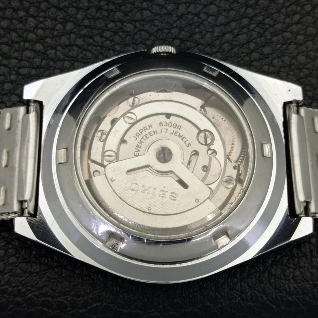 JAPAN VINTAGE REFURBISHED SEIKO 5 AUTOMATIC 6309A MENS BLUE DIAL WATCH a441385-5 Sk-a441385