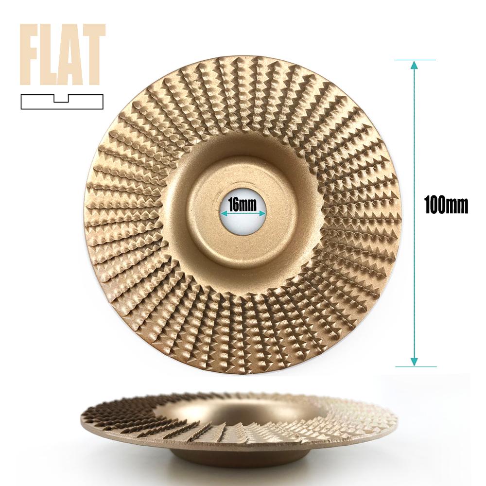 100mm Plane Bevel Angle Grinding Wheel 16/22mm Aperture Rotary Disc Sanding Woods Carving Tool Abrasive Disc for Angle Grinder