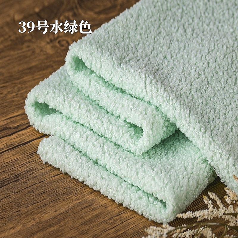 Teddy Plush Fabric Elasticity Soft By The Meter for Toys Pet Nest Cushion Handmade DIY Sewing Faux Lamb Fur Cloth Beige White