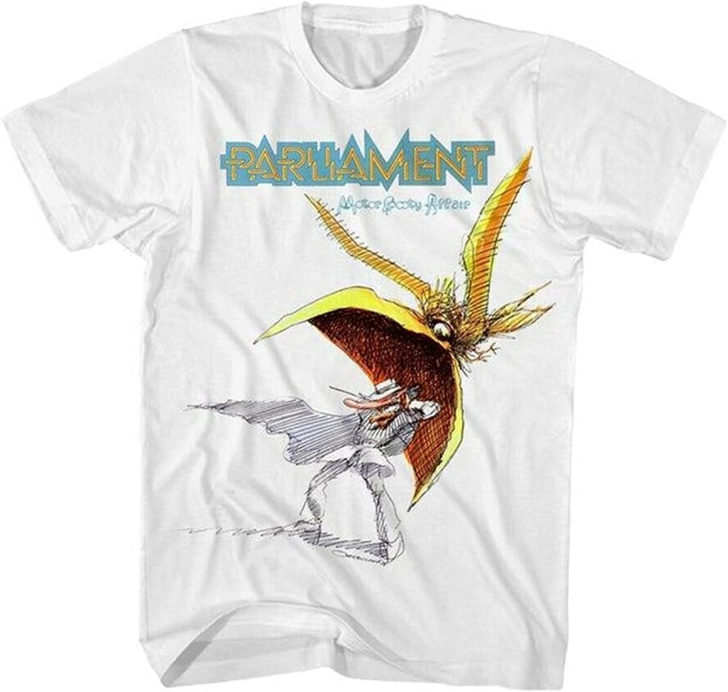 Parliament Motor Booty Affair George Clinton Funkadelic Shirt White L белый