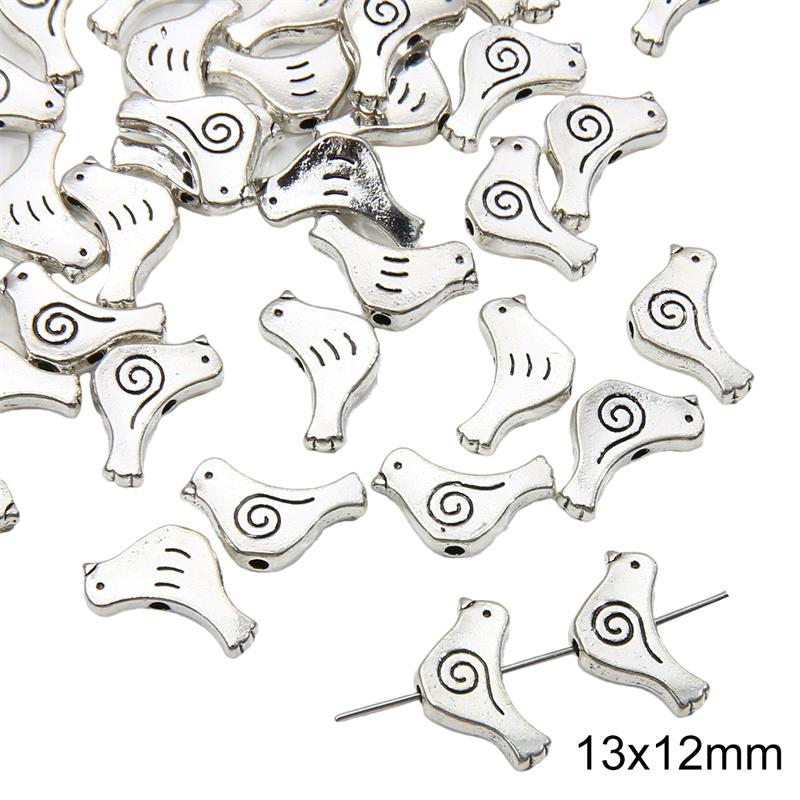 Metalllegering anheng for smykker gjør DIY armbånd halskjede Cat Bird Charms