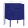Nightstands (2 pcs) Navy Blue 35 x 35 x 51 cm Steel