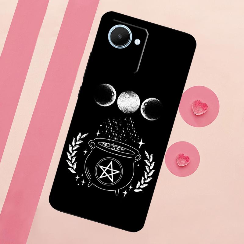 Witchcraft Occult Pentagram Case For Realme C55 C53 C35 C33 C31 C30 C21Y C25s C15 C11 GT Neo 5 3T 2T 9 10 11 Pro Plus