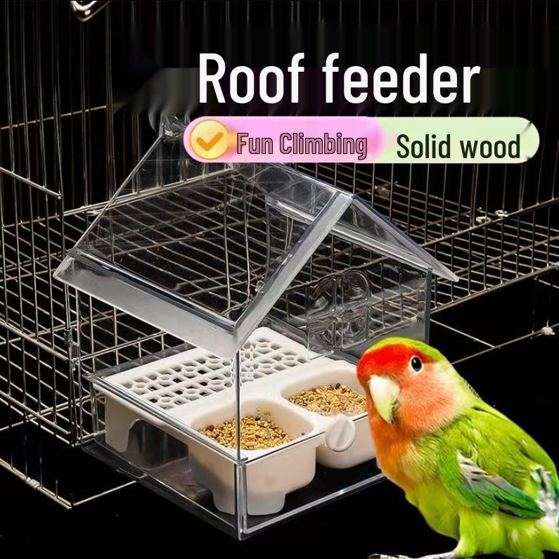 Comedouro e Banheira para Periquitos: À Prova de Salpicos para Calopsitas e Conures