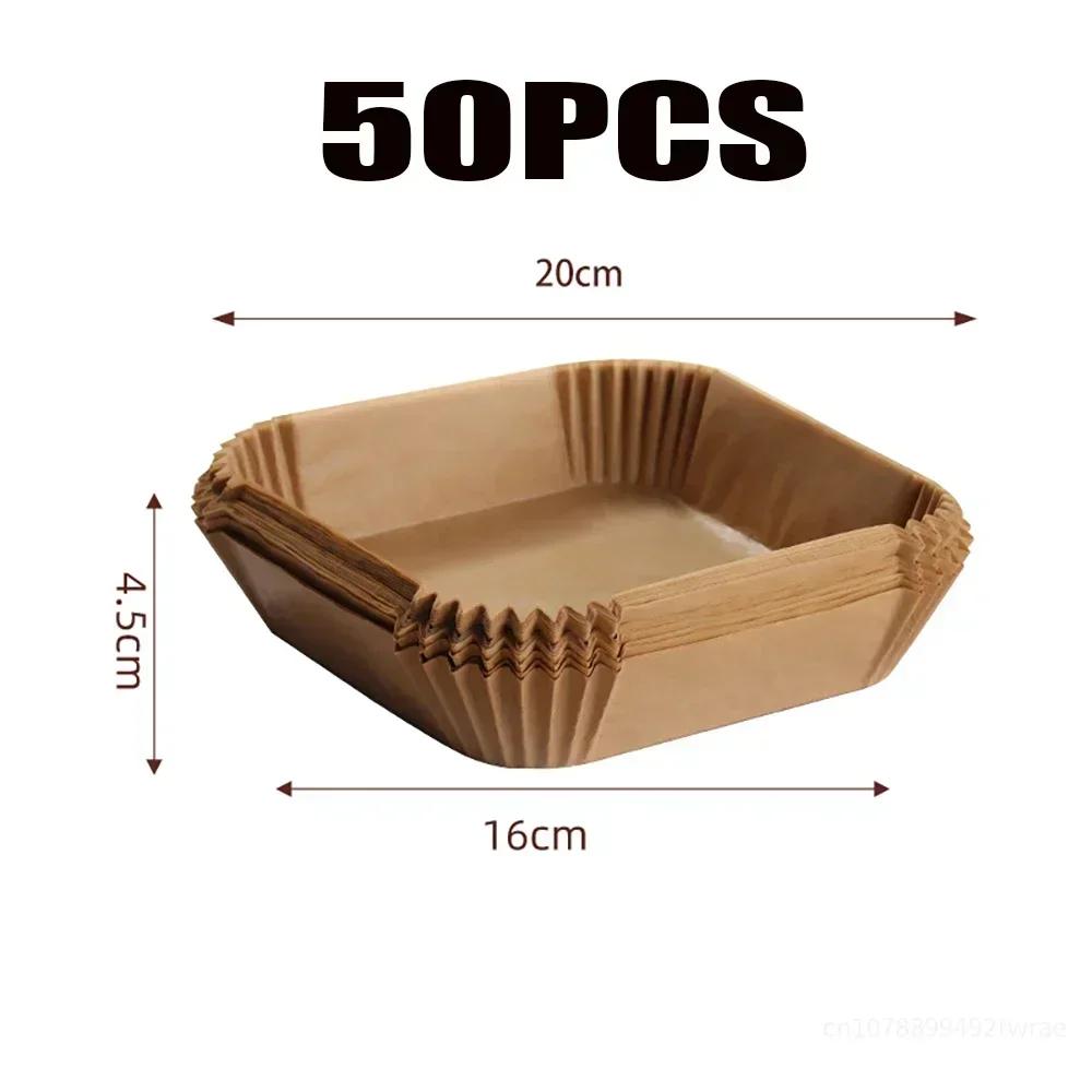 

Бумажный вкладыш для фритюрницы Обезжиренная бумага для фритюрницы Круглая бумага Картофель фри Аксессуары для духовки Гамбургер Ниндзя Антипригарный пергамент