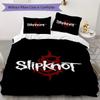 Slipknot Pattern Bedding,Quilt Set Quilt Cover Pillowcase Home Birthday Gift(1 * Duvet Cover + 2 * Pillowcase, Without Core)_lx