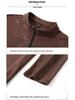 Plus-Size Men's High-End Fleece Half-Zip Stand Collar Long Sleeve Warm Winter Base Layer Shirt