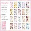 Nature Series Transparent Waterproof Floral Sticker Book for DIY Journals