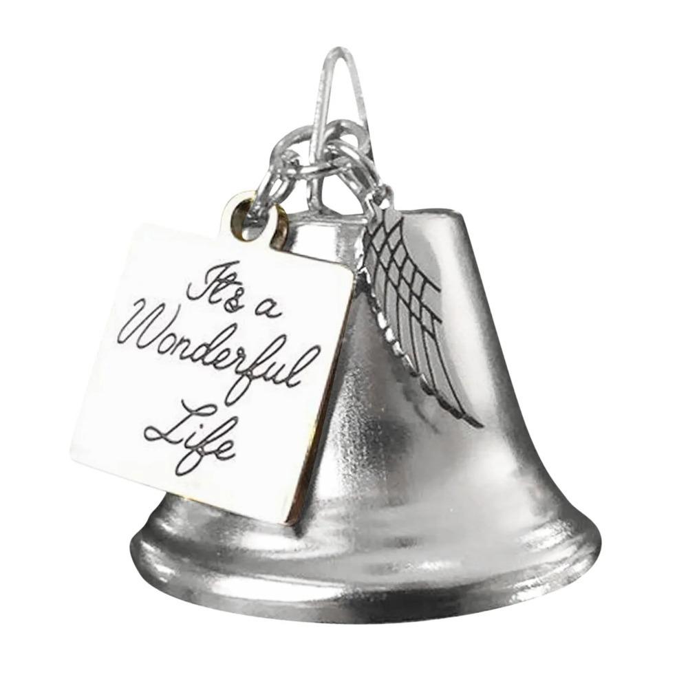 It's a Wonderful Life Angel Wing Wind Chime Bell Metal Vintage Bell  Xmas Decor