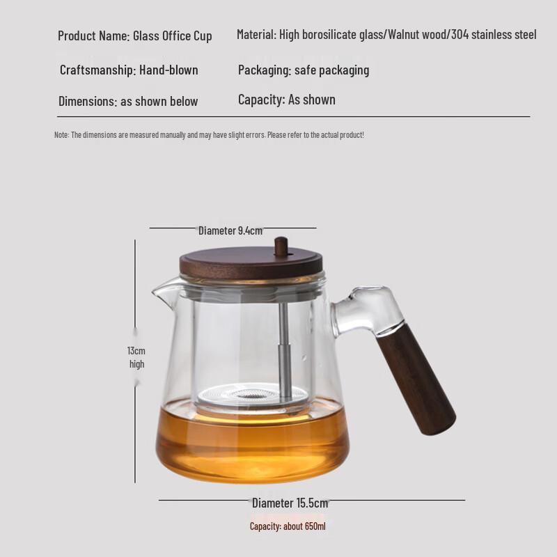 MULTIPOTENT Elegant Glass Tea Infuser