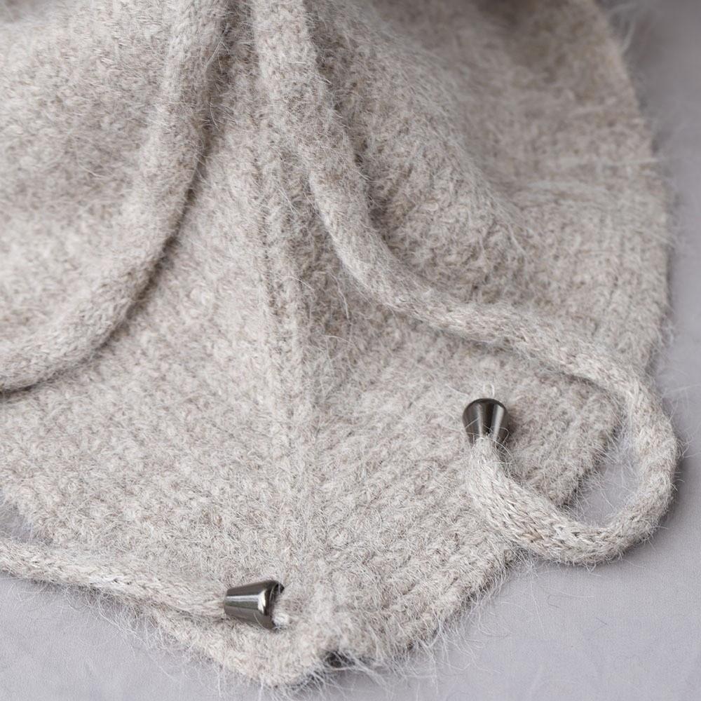 Winter Warm Shawl Balaclava Hats Solid Color Hooded Scarf Fashion Knitted Pullover Hat