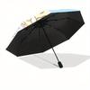 1pc Cinnamoroll & Friends Flower Picking Pattern Automatic Open/CloseUmbrella-CuteUmbrella with Cute Design, Portable 3-Fold Compact Umbrella for Men