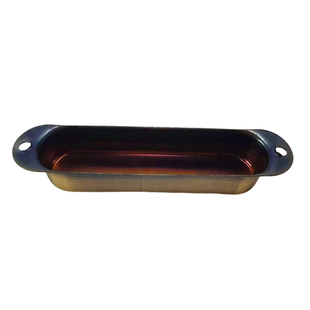 Professioneller Gitarrenhals-Tonabnehmer Metallgehäuse Hals-Tonabnehmerabdeckung Gitarren-Tonabnehmerdeckel Gitarrenklangverbesserung Metalltextur