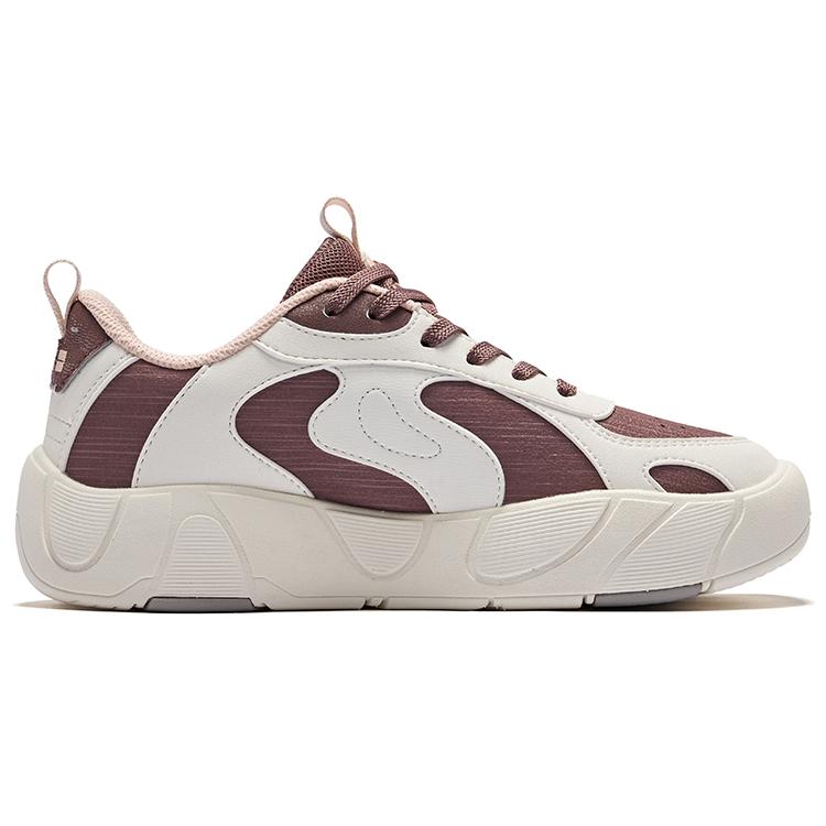 Erke Pumpkin Shoes Retro Trend Non-Slip Wear-Resistant Low-Top Skate Shoes Women sneakers Lotus-Purple Gray Crystal-White 52125301027-102
